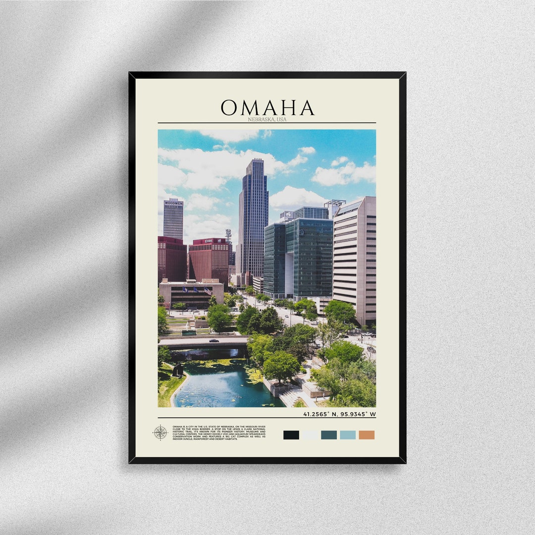 Omaha Print Omaha Poster Omaha Wall Art Omaha Travel Print Etsy