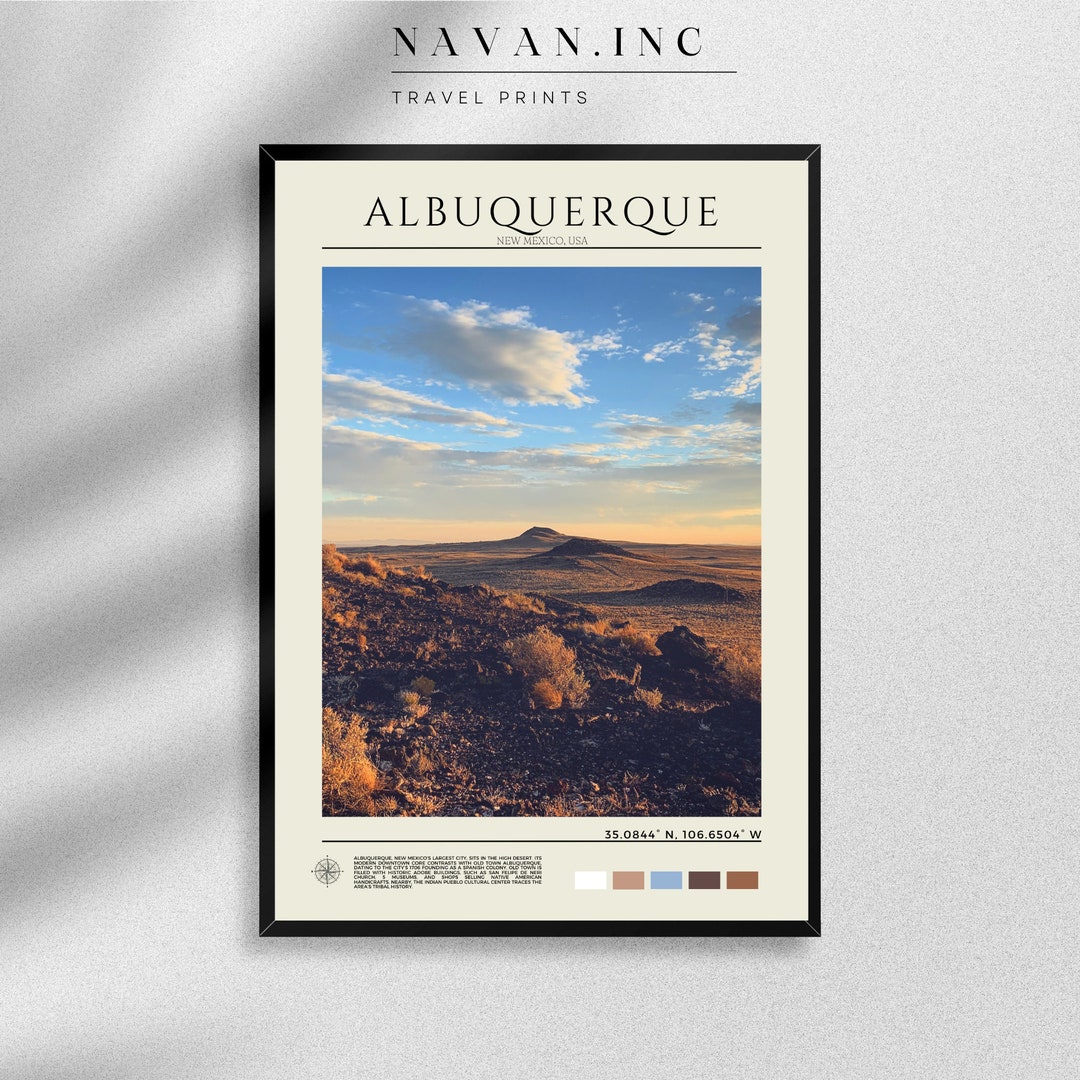 Albuquerque Print Albuquerque Poster Albuquerque Wall Art Etsy