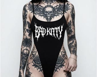Bad Kitty, Gothic Alt Bodysuit Layering Apparel