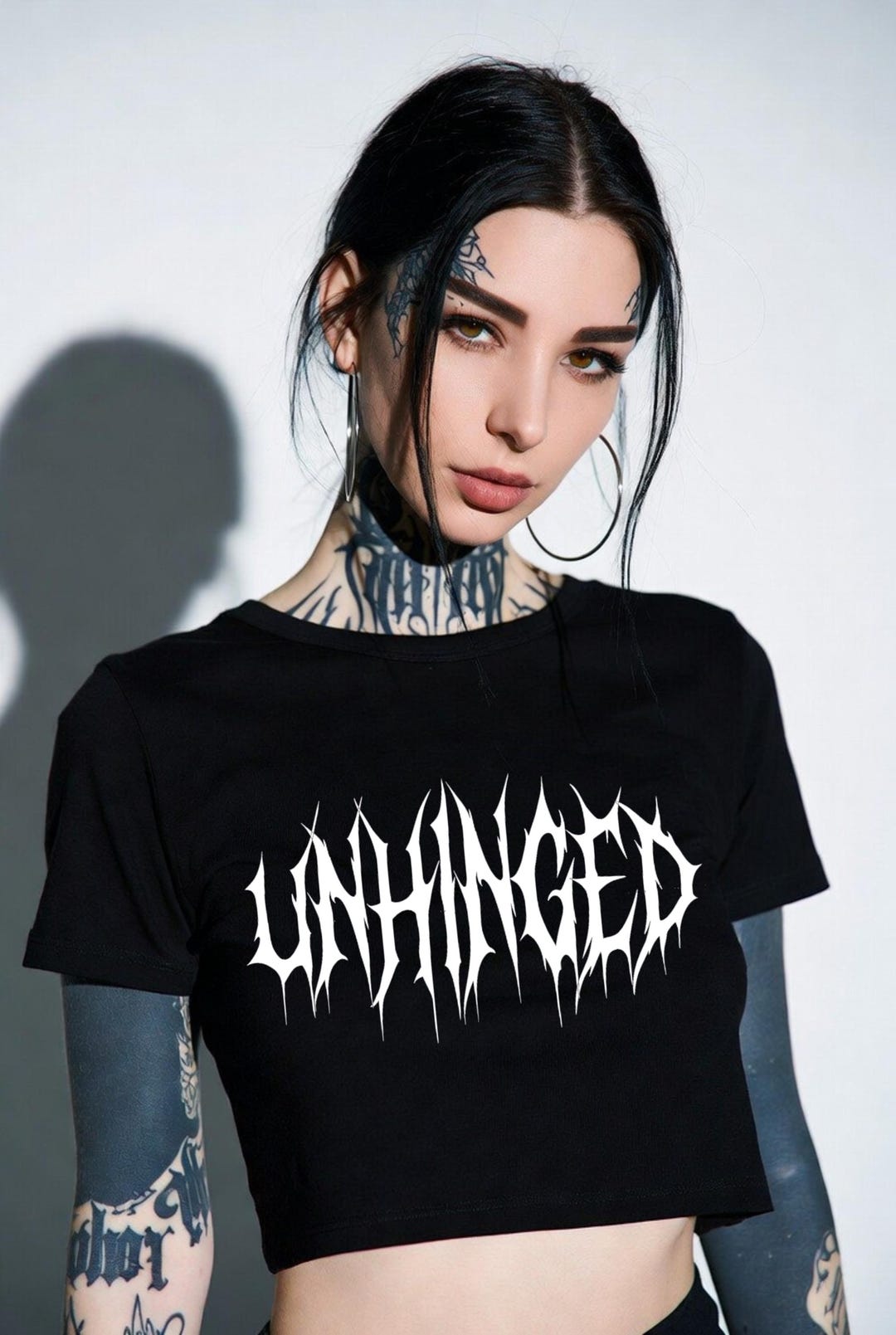 Unhinged, Metalcore Gothic Alternative Crop Top - Etsy