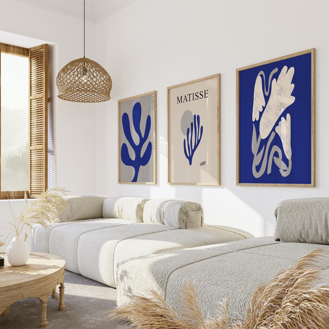Matisse Print Set | 3 Piece Wall Art | Mid Century Modern Wall Art ...