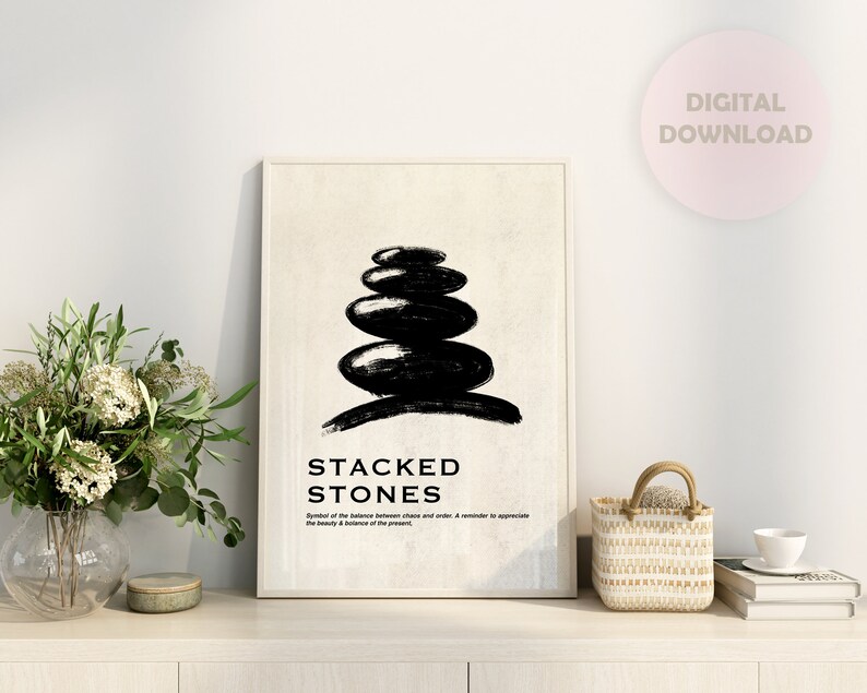 Zen Wall Art Set Japandi Wall Art Gallery Wall Set Enso Etsy