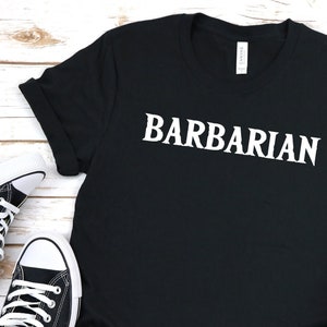 Dungeons and Dragons Barbarian T-Shirt, DND Class Shirt, TTRPG Gift