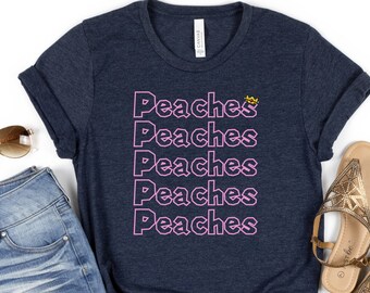 Peaches Song Fan Shirt, Peachy Princess inspired shirt, gamer girl shirt, funny nerd shirt for men and women, Peaches song fan gift