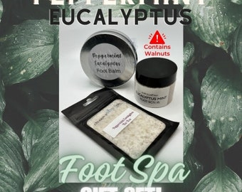 Foot Spa - Gift Set, Foot Soak, Foot Scrub, Foot Balm, Mother's Day Gift, Gift Set, Soft Feet, Relaxation, Self-Care, Foot Moisturizer