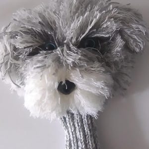 Crochet bespoke Golf Club Cover,Crochet dog headcover,hand puppet,Puppy