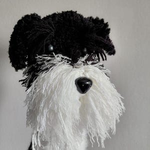 Crochet schnauzer’s golf Club Cover,Crochet dog headcover,hand puppet,Puppy