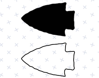 Arrowhead Silhouette SVG / Arrowhead Silhouette Outlines / Arrowhead SVG / Arrowhead Outline SVG / Arrowhead Sticker