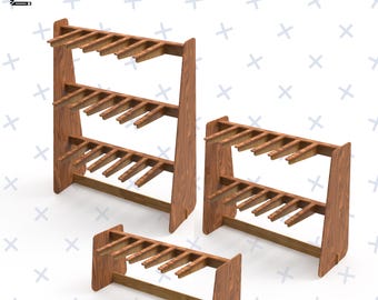 Keychain Stand / Keychain Stand / Stander  / Laser Cut Vector File / Keychain Display