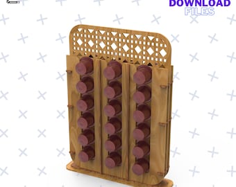 Coffee Capsule Stand  & Display / Capsule Storage / Nespresso Capsule Holder SVG / Coffee Holder / Capsule Storage Laser Cut File