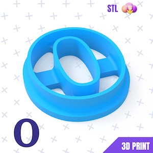 Number 0 Cookie Cutter STL File: 3D Printer Download
