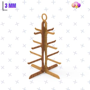 Jewelry Display Stand Svg / Keychains Laser Cut Files / Ornaments Display Stand / Earring Stand Laser Cut Files