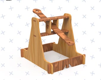 Catapulta Per Aeroplani Di Carta In Legno Da Assemblare, Giocattolo Educativo Per Bambini 6+