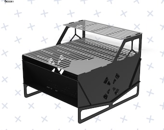 Portable BBQ Plan: CNC Laser Cut File (3mm)