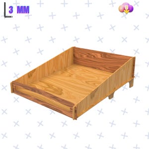 Verkaufstablett / Laser Cut Dateien / Verkaufstablett für Gemüse / Obst-Schaufenster / Markt-Schaukasten / Stand für den Markt