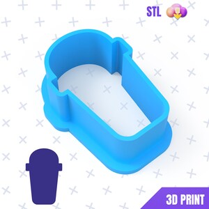 Coffee Cup Cookie Cutter STL File Digital Download , Coffee Cup Cookie Cutter STL File