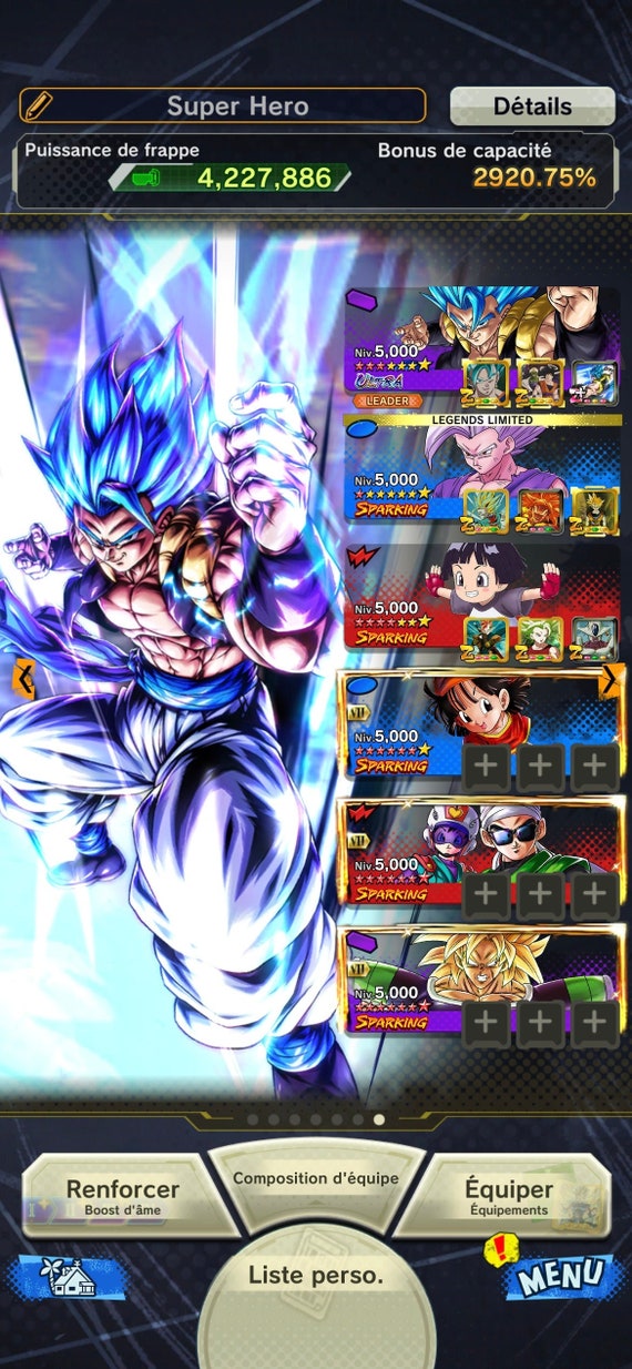 Dragon ball legends account