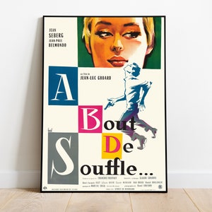 À bout de souffle / Sin aliento (1960) - Director: Jean-Luc Godard. Película Cartel de la película / Descarga digital