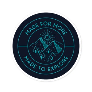 Made To Explore, Round Stickers, IndoorOutdoor