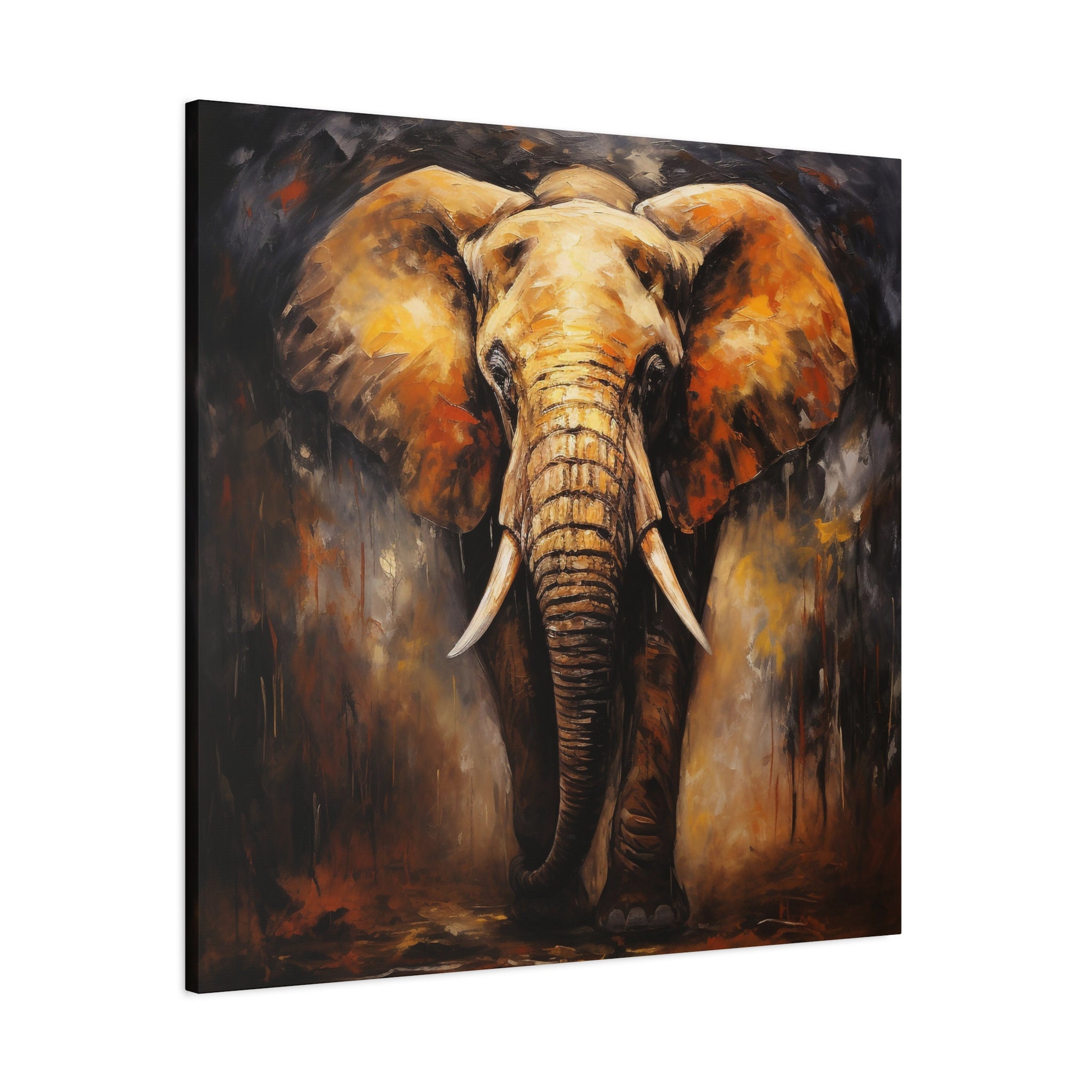 Elephant Painting - Abstract Elephant Wall Art, African Elephant ...