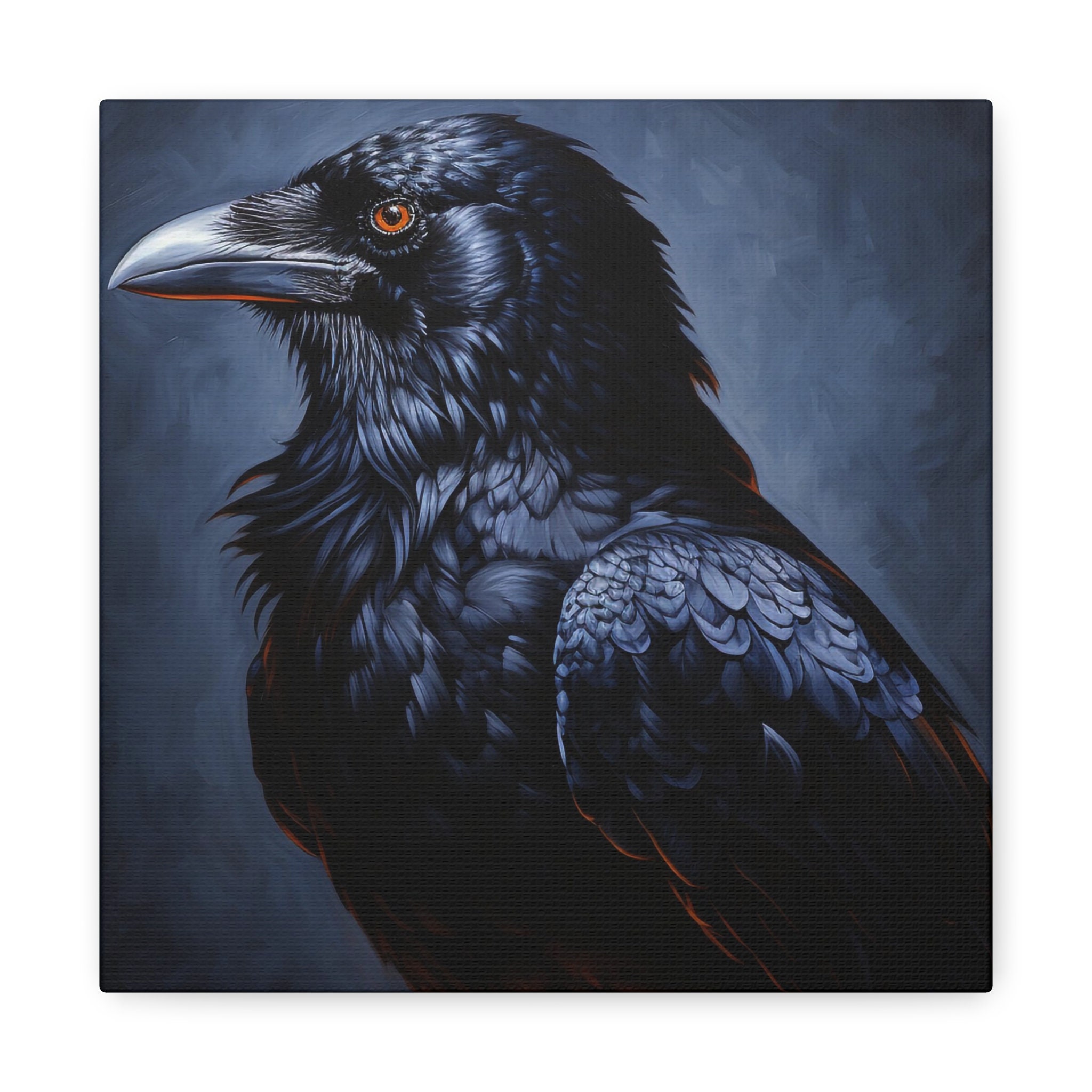カラスの絵画 - カラスの壁画、鳥の絵画、黒い鳥の絵画、ハロウィーン