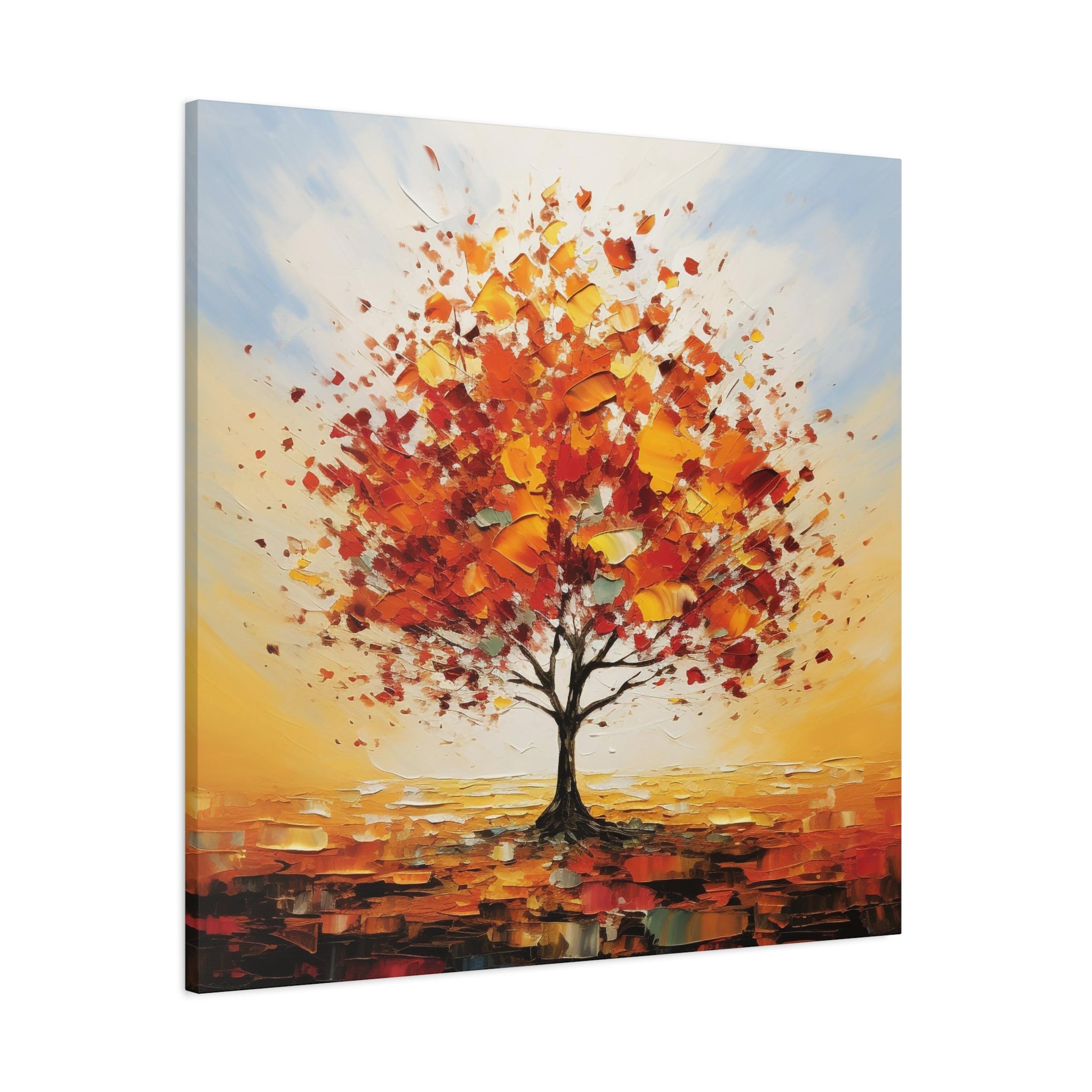 オレンジ 抽象画 イロアソビ 抽象画 オレンジ 40㎝角 | nuancebeans