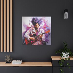 Prince Abstract Poster Prince Painting - Abstract Painting of Prince, the Legendary Musician ...