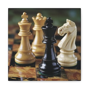 Game Room Décor - Game Room Art - Chess Poster - Chess Decor - Chess Wall Art - Chess Set Photo - Chess Set Picture