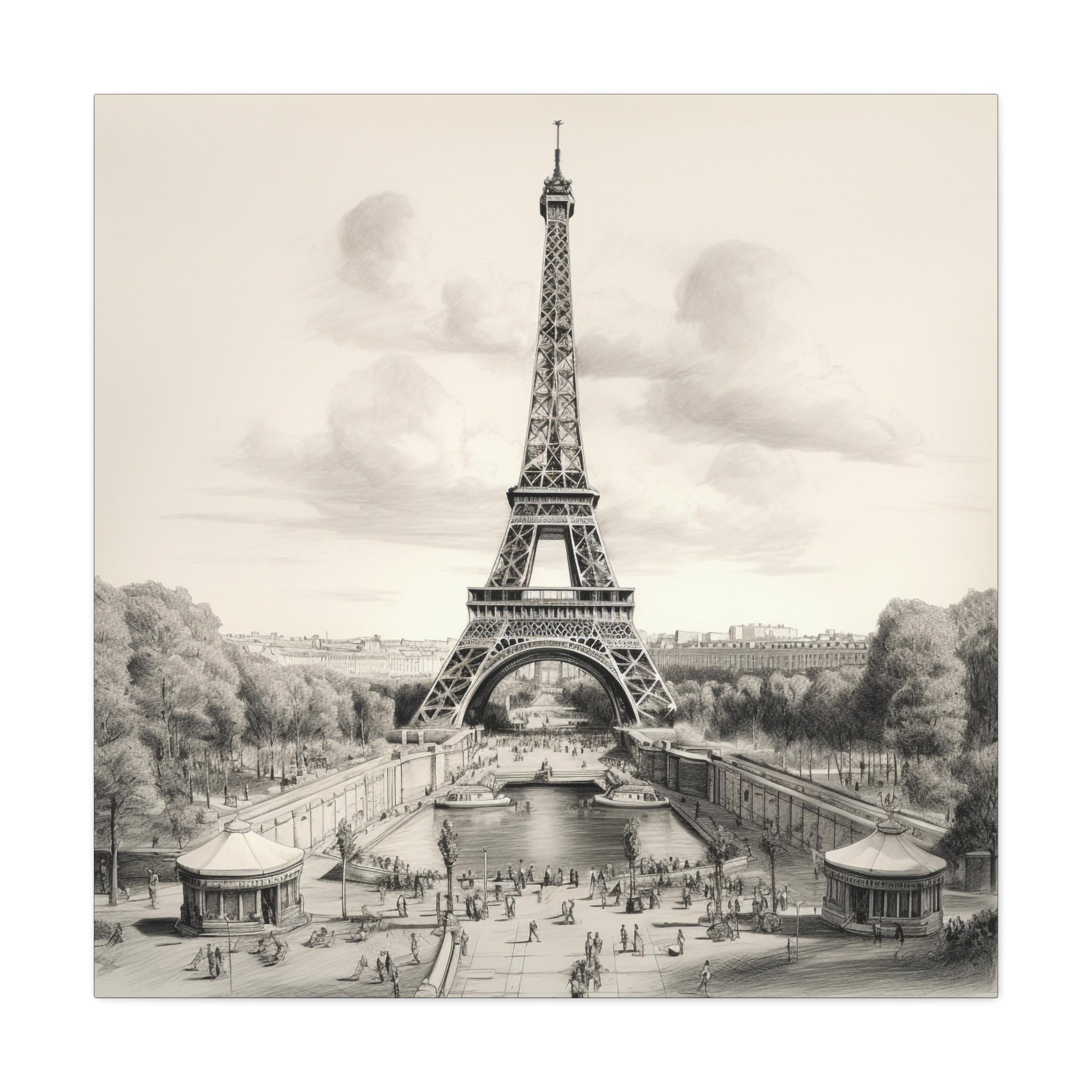 Crystal Creations Canvas : Eiffel Tower (Large)