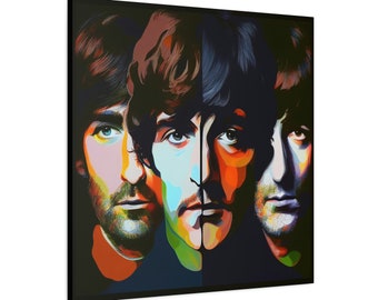 The Beatles Painting - Abstract Wall Art Depicting the Four