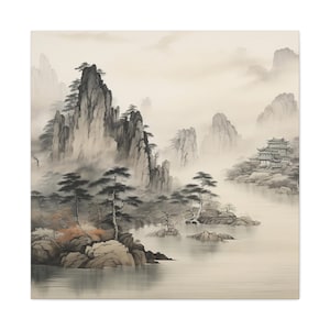 Chinesische Malerei - natürliche chinesische Landschaftsmalerei, chinesische Wandkunst Bild 10