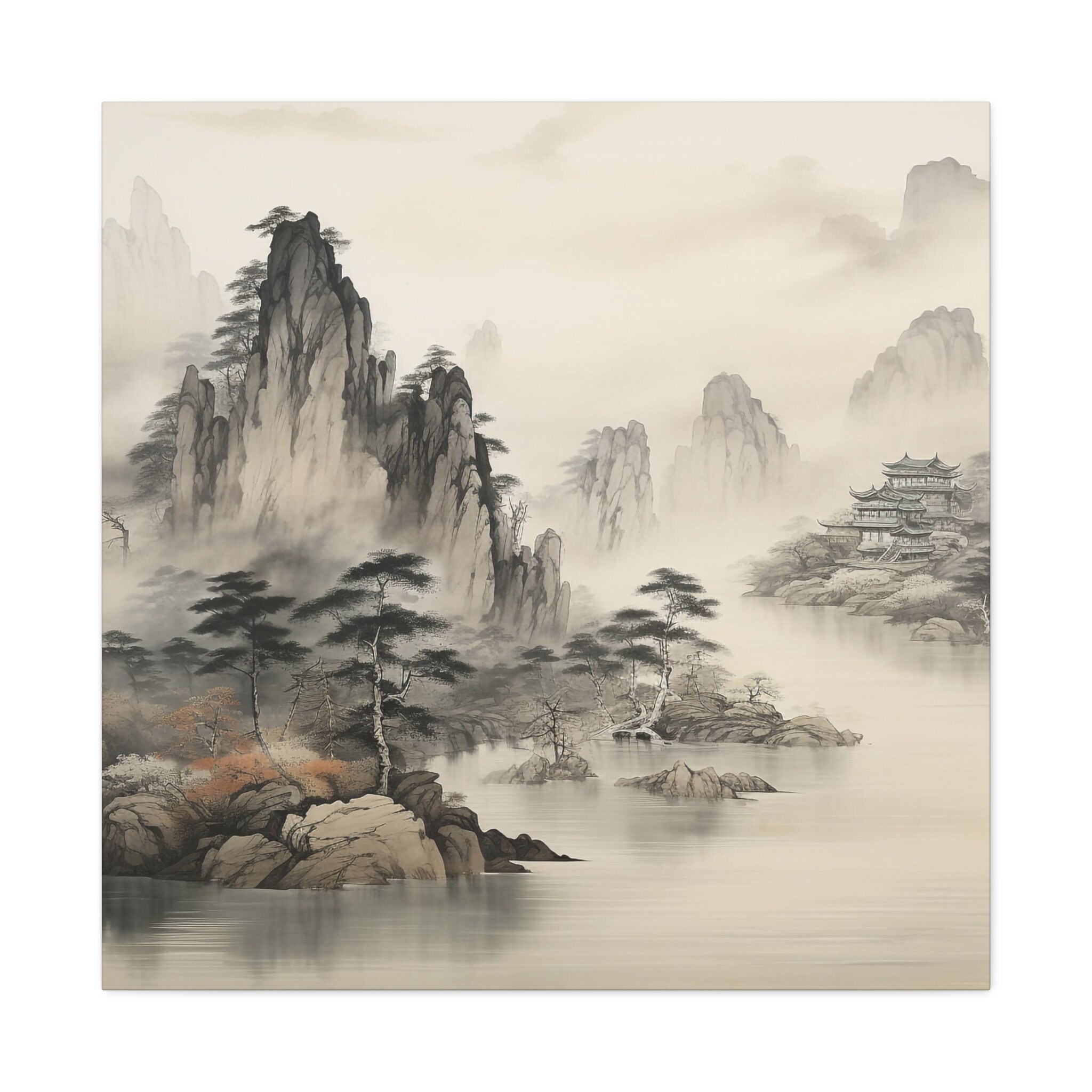 中国絵画 - 中国の自然風景画、中国の壁掛けアート - Etsy 日本