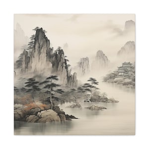 Chinesische Malerei - natürliche chinesische Landschaftsmalerei, chinesische Wandkunst Bild 8