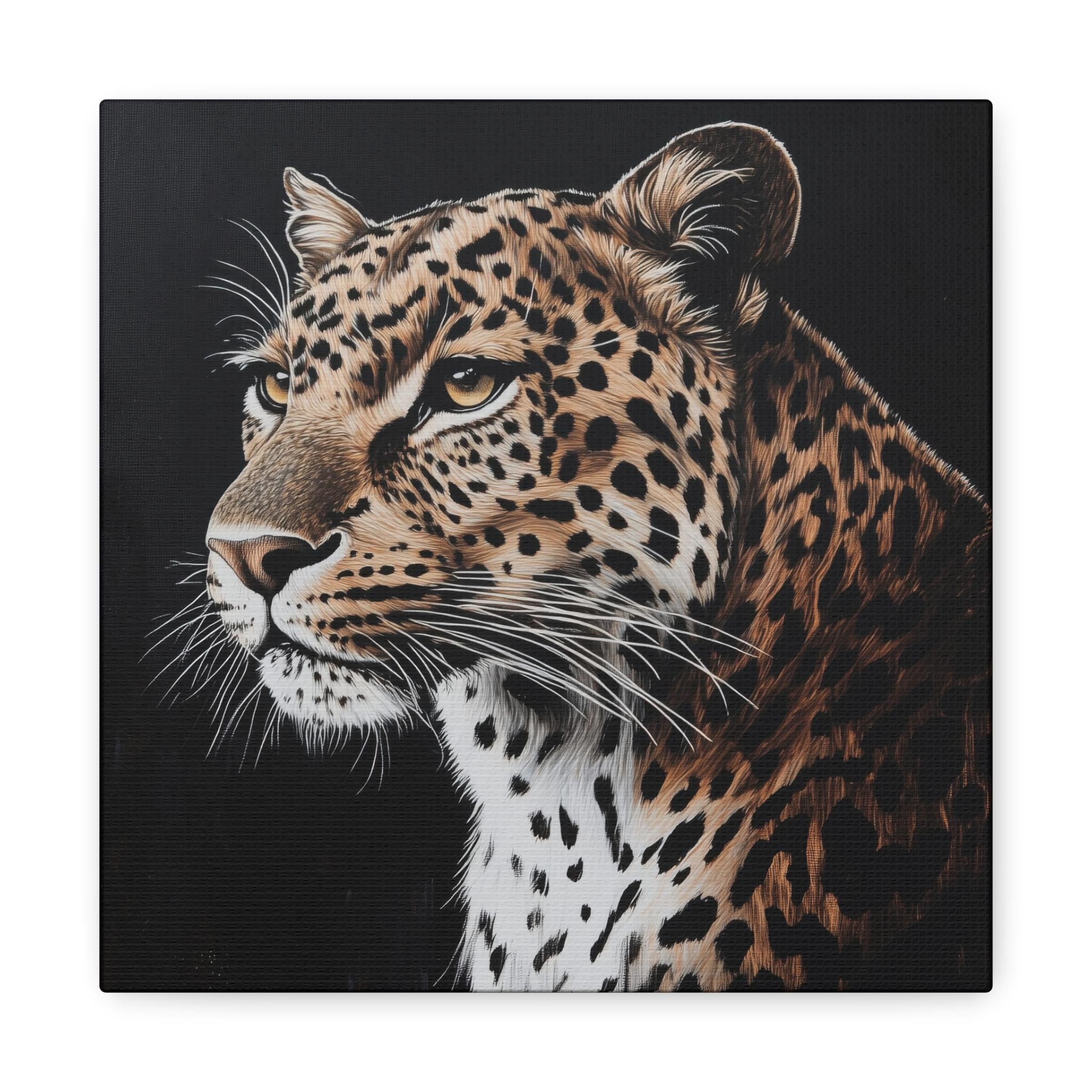 Majidu｜ヒョウの絵画 ヒョウの壁アート、キャンバスアート、ヒョウの絵画、大きな猫の壁の