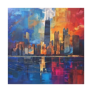 Chicago Wall Art | Chicago Painting | Chicago Skyline Picture
