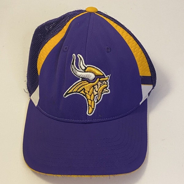 Reebok Minnesota Vikings Purple/Yellow (OSFA) NFL EQUIPMENT Mesh Trucker Hat