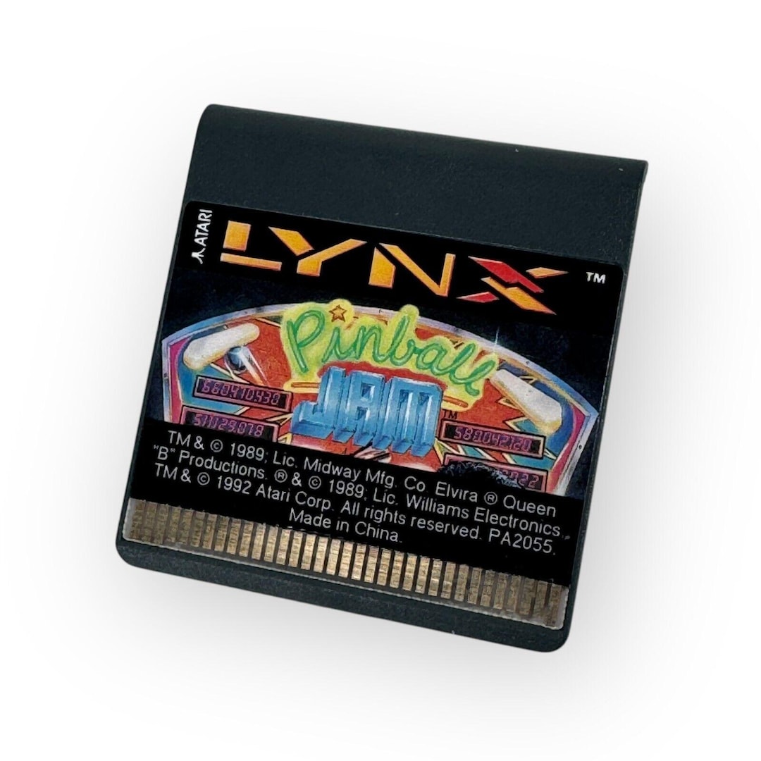 Jeu Pinball Jam Pour Atari Lynx - Cartouche Seule Occasion