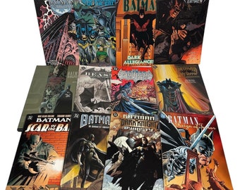 Énorme lot de 16 Batman Elseworlds TPB One-Shots & Collections VTG années 90 Hush