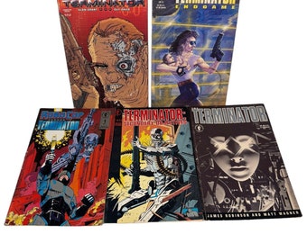 Lotto misto di 5 fumetti di Terminator Dark Horse Robocop Vs Terminator e altro