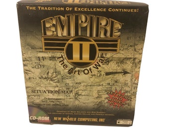 Empire II (2): The Art of War Big Box PC 1995 Real Time Strategy Computer Game