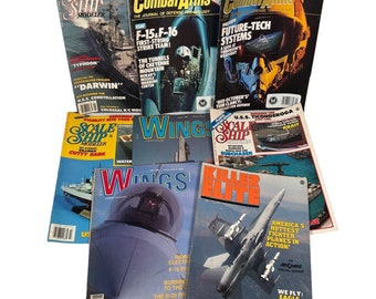 Military Magazines Lot Scale Ship Modeler Air Combat Wings & Int'l Combat Arms