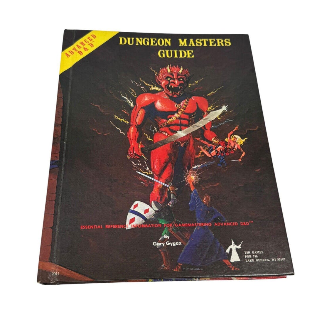 Advanced Dungeons & Dragons Dungeon Masters Guide Revised Edition 1979 ...