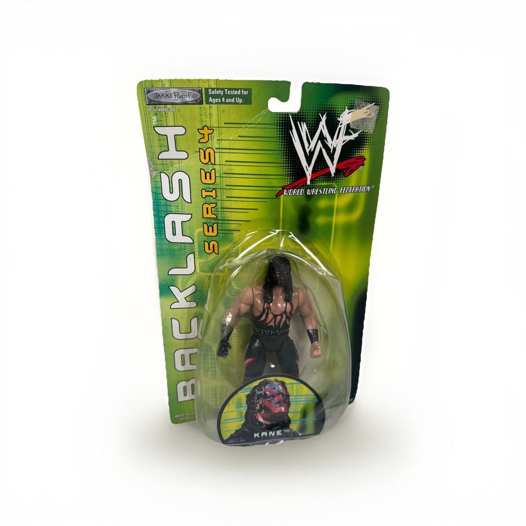 Kane WWF Wrestling Backlash Series 4 2001 Jakks Pacific Action Figure ...