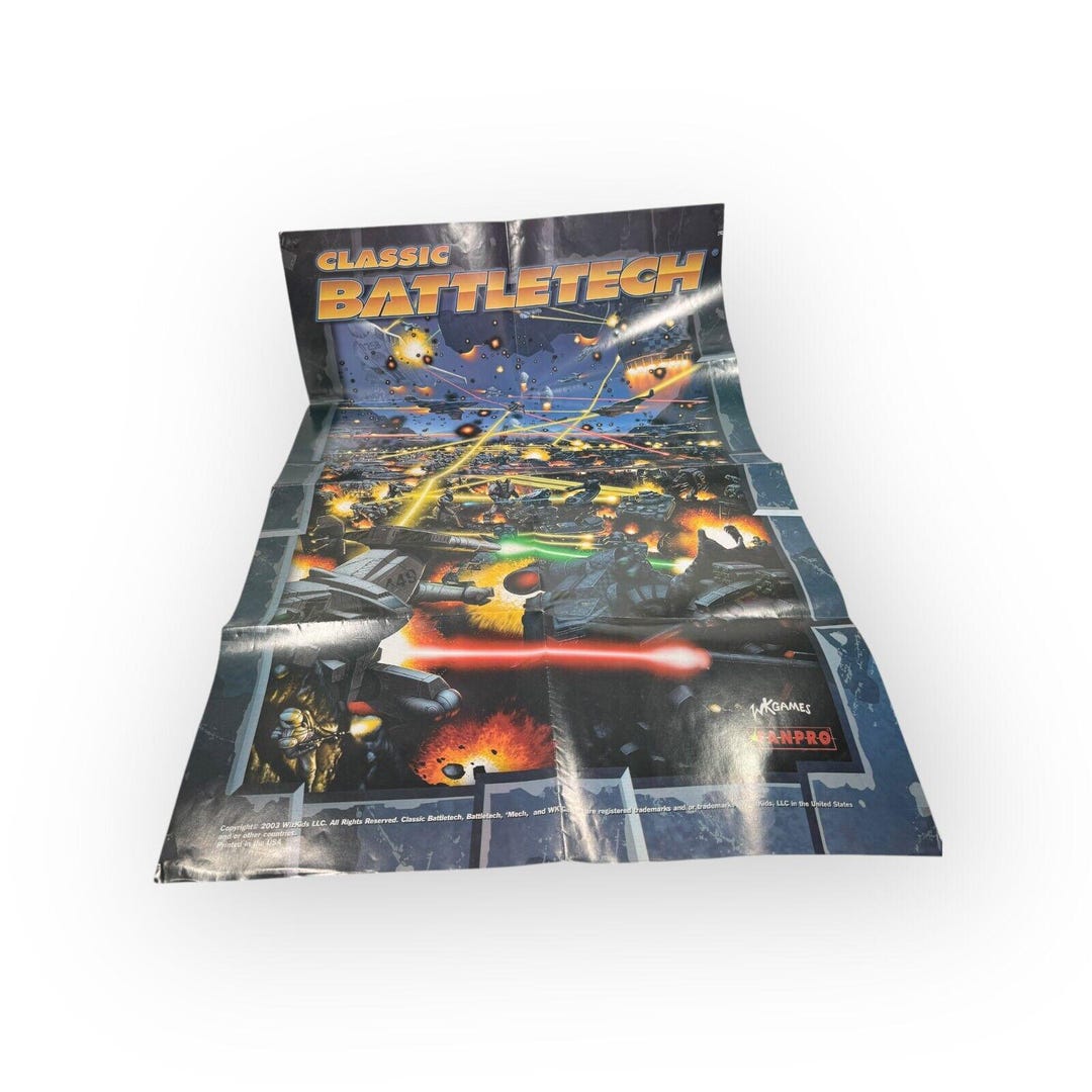 Classic Battletech Poster Roughly 24x17 Wizkids 2003 - Etsy