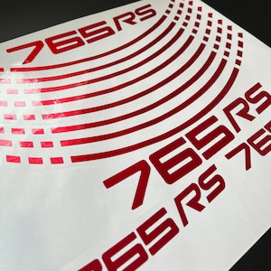 Carnival Red Wheel Vinyl Kit Triumph Street Triple 765RS