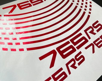 Carnival Red Wheel Vinyl Kit Triumph Street Triple 765RS