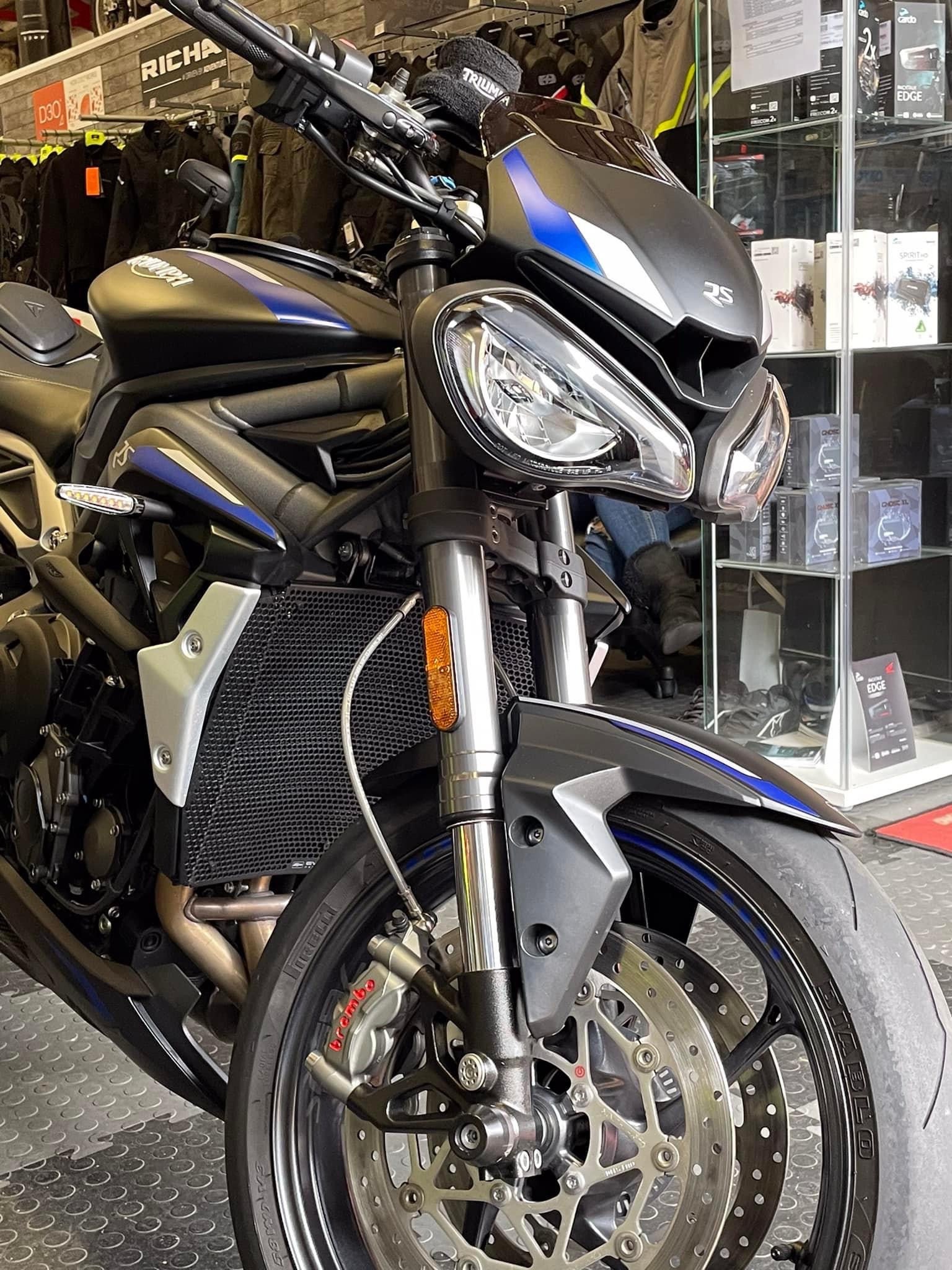 Quadro decorativo Desenho Moto Trumph Speed triple no Shoptime