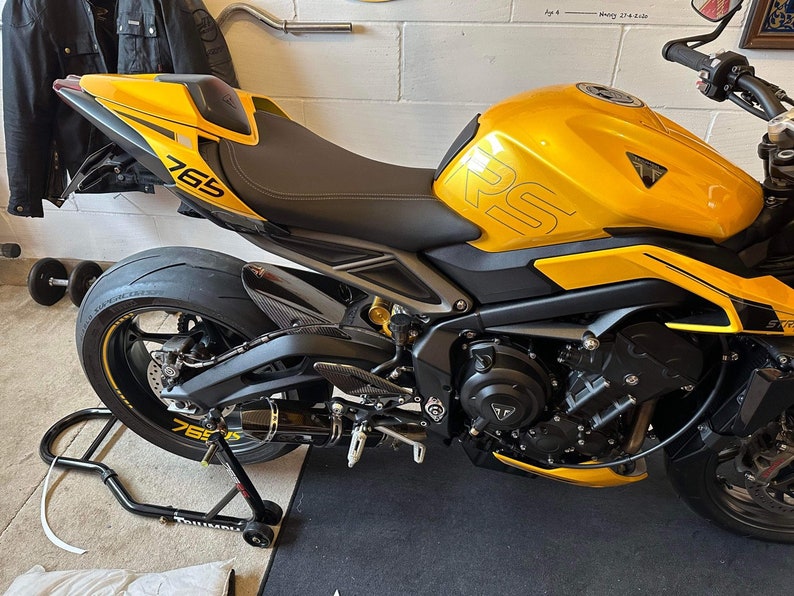 Triumph Street Triple 765RS Cosmic Yellow Wheel Vinyl Kit image 2