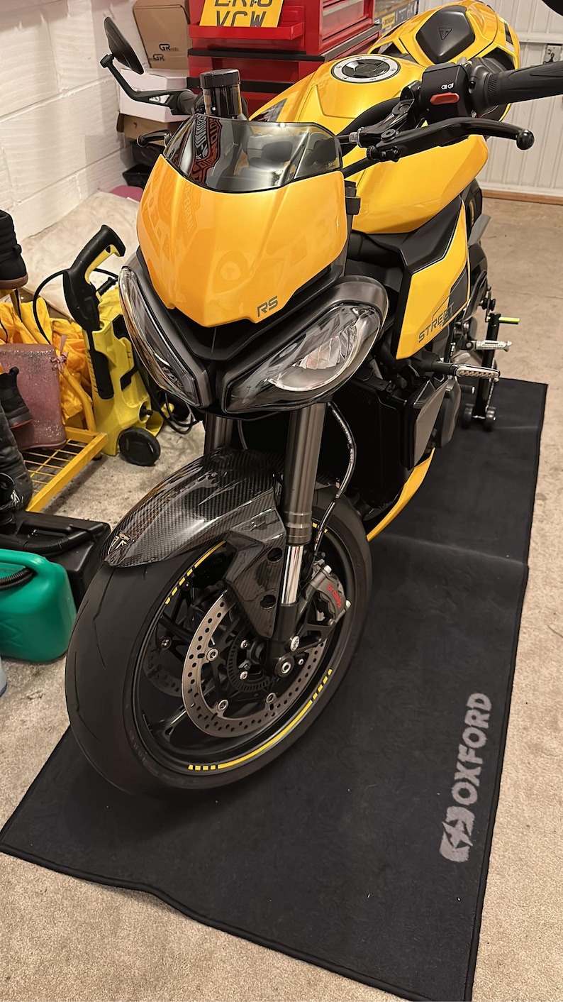 Kit in vinile per cerchi Triumph Street Triple 765RS Cosmic Yellow immagine 3