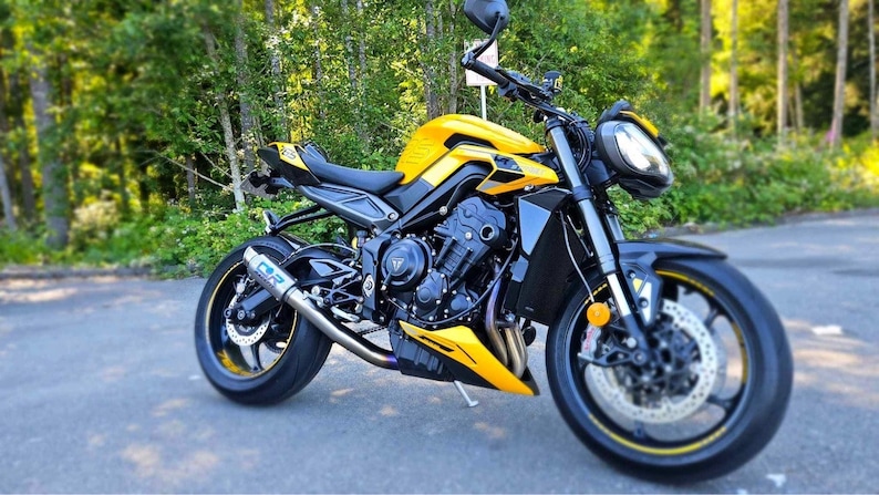 Kit in vinile per cerchi Triumph Street Triple 765RS Cosmic Yellow immagine 10